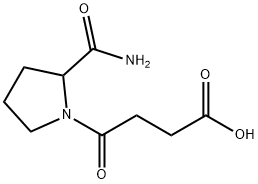 4-(2-CARBAMOYL-PYRROLIDIN-1-YL)-4-OXO-BUTYRIC ACID Structure