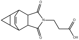 3-(3,5-DIOXO-4-AZATETRACYCLO[5.3.2.0(2,6).0(8,10)]DODEC-11-EN-4-YL)PROPANOIC ACID Structure