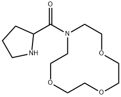 PYRROLIDIN-2-YL-(1,4,7-TRIOXA-10-AZA-CYCLODODEC-10-YL)-메탄온 구조식 이미지