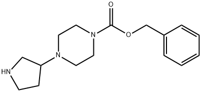 벤질4-(PYRROLIDIN-3-YL)PIPERAZINE-1-CARBOXYLATE 구조식 이미지