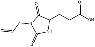 3-(1-ALLYL-5-OXO-2-THIOXO-IMIDAZOLIDIN-4-YL)-PROPIONIC ACID Structure