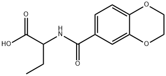 2-[(2,3-DIHYDRO-BENZO[1,4]DIOXINE-6-CARBONYL)-AMINO]-BUTYRIC ACID 구조식 이미지