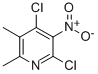 Pyridine,2,4-dichloro-5,6-dimethyl-3-nitro- Structure