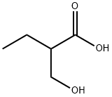 2-(hydroxymethyl)-Butanoic acid 구조식 이미지