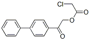 [2-oxo-2-(4-phenylphenyl)ethyl] 2-chloroacetate 구조식 이미지
