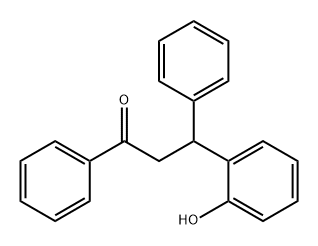 β-(2-Hydroxyphenyl)-β-phenylpropiophenone 구조식 이미지