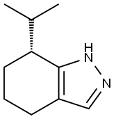 1H-Indazole,4,5,6,7-tetrahydro-7-(1-methylethyl)-,(7R)-(9CI) 구조식 이미지