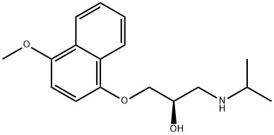 (R)-4-Methoxy Propranolol Structure