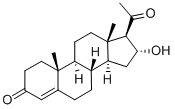 16ALPHA-Hydroxyprogesterone Structure