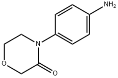 4-(4-AMINOPHENYL)MORPHOLIN-3-ONE 구조식 이미지