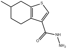 Benzo[b]thiophene-3-carboxylic acid, 4,5,6,7-tetrahydro-6-methyl-, hydrazide (9CI) Structure