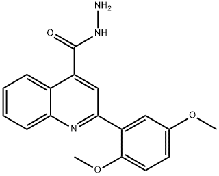 2-(2,5-DIMETHOXYPHENYL)QUINOLINE-4-CARBOHYDRAZIDE Structure