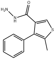 3-Thiophenecarboxylicacid,5-methyl-4-phenyl-,hydrazide(9CI) Structure