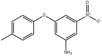 3-[(4-methylphenyl)thio]-5-nitroaniline Structure