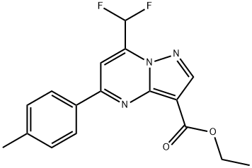 ethyl 7-(difluoromethyl)-5-(4-methylphenyl)pyrazolo[1,5-a]pyrimidine-3-carboxylate Structure