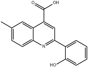 2-(2-HYDROXY-PHENYL)-6-METHYL-QUINOLINE-4-CARBOXYLIC ACID Structure