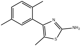 4-(2,5-DIMETHYL-PHENYL)-5-METHYL-THIAZOL-2-YLAMINE 구조식 이미지