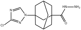 3-(3-CHLORO-1H-1,2,4-TRIAZOL-1-YL)ADAMANTANE-1-CARBOHYDRAZIDE Structure