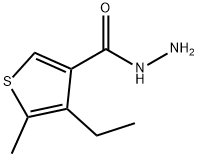 3-Thiophenecarboxylicacid,4-ethyl-5-methyl-,hydrazide(9CI) Structure