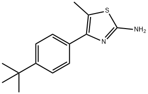 4-(4-TERT-BUTYL-PHENYL)-5-METHYL-THIAZOL-2-YLAMINE Structure