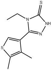 5-(4,5-DIMETHYLTHIEN-3-YL)-4-ETHYL-4H-1,2,4-TRIAZOLE-3-THIOL Structure