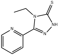 3H-1,2,4-Triazole-3-thione,4-ethyl-2,4-dihydro-5-(2-pyridinyl)-(9CI) 구조식 이미지