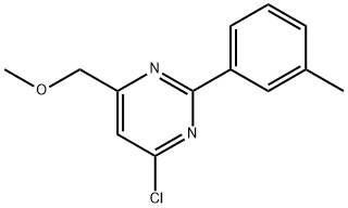 4-CHLORO-6-(METHOXYMETHYL)-2-(3-METHYLPHENYL)PYRIMIDINE Structure