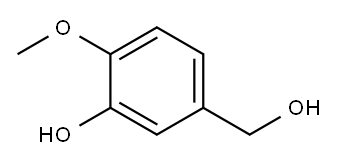 3-Hydroxy-4-methoxybenzyl alcohol Structure