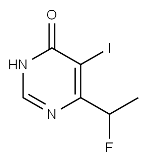 6-(1-FLUOROETHYL)-5-IODO-4(1H)-PYRIMIDINONE Structure