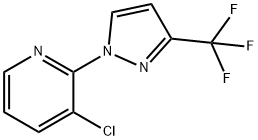 3-chloro-2-(3-(trifluoromethyl)-1H-pyrazol-1-yl)pyridine 구조식 이미지