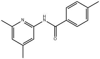 N-(4,6-DIMETHYL-2-PYRIDINYL)-4-METHYL-BENZAMIDE 구조식 이미지