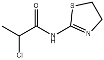 2-CHLORO-N-(4,5-DIHYDRO-1,3-THIAZOL-2-YL)PROPANAMIDE Structure