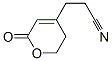 2H-Pyran-4-propanenitrile, 5,6-dihydro-2-oxo- (9CI) 구조식 이미지