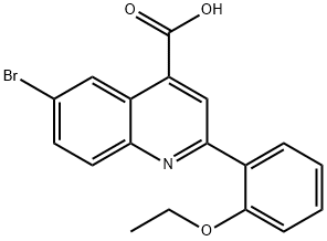 6-BROMO-2-(2-ETHOXYPHENYL)QUINOLINE-4-CARBOXYLIC ACID Structure