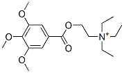 N,N,N-트리에틸-2-[(3,4,5-트리메톡시벤조일)옥시]에탄아미늄 구조식 이미지
