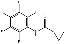 Cyclopropanecarboxamide, N-(pentafluorophenyl)- (9CI) Structure