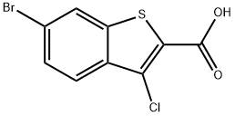 6-BROMO-3-CHLORO-BENZO[B]THIOPHENE-2-CARBOXYLIC ACID Structure