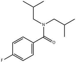 N,N-Diisobutyl-4-fluorobenzaMide, 97% 구조식 이미지