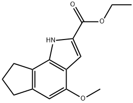 2-CARBOETHOXY-4-METHOXY-1,6,7,8-TETRAHYDROCYCLOPENT[G]INDOLE 구조식 이미지