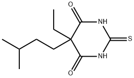 5-Ethyl-2,3-dihydro-5-(3-methylbutyl)-2-thioxo-4,6(1H,5H)-pyrimidinedione 구조식 이미지