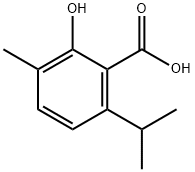 2-HYDROXY-6-ISOPROPYL-3-METHYLBENZOIC ACID Structure