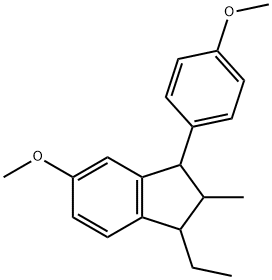 1-ethyl-5-methoxy-3-(4-methoxyphenyl)-2-methyl-2,3-dihydro-1H-indene 구조식 이미지