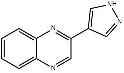 2-(1H-PYRAZOL-4-YL)퀴녹살린 구조식 이미지