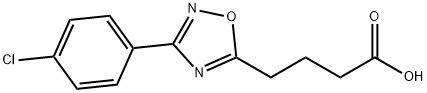 4-[3-(4-CHLOROPHENYL)-1,2,4-OXADIAZOL-5-YL]BUTANOIC ACID Structure