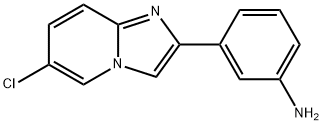 3-(6-클로로-이미다조[1,2-A]피리딘-2-일)-페닐아민 구조식 이미지