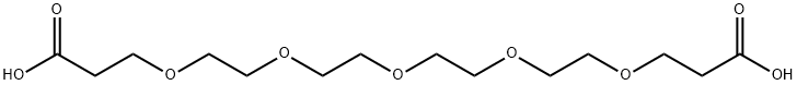 α,ω-dipropionic acid tetraethylene glycol 구조식 이미지