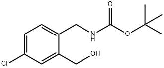 TERT-BUTYL [4-CHLORO-2-(HYDROXYMETHYL)BENZYL]CARBAMATE Structure