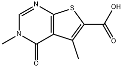 3,5-DIMETHYL-4-OXO-3,4-DIHYDROTHIENO[2,3-D]PYRIMIDINE-6-CARBOXYLIC ACID Structure