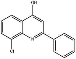 8-CHLORO-2-PHENYL-4-QUINOLINOL Structure