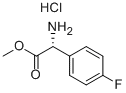 METHYL D-2-(4-FLUOROPHENYL)GLYCINATE HCL 구조식 이미지
